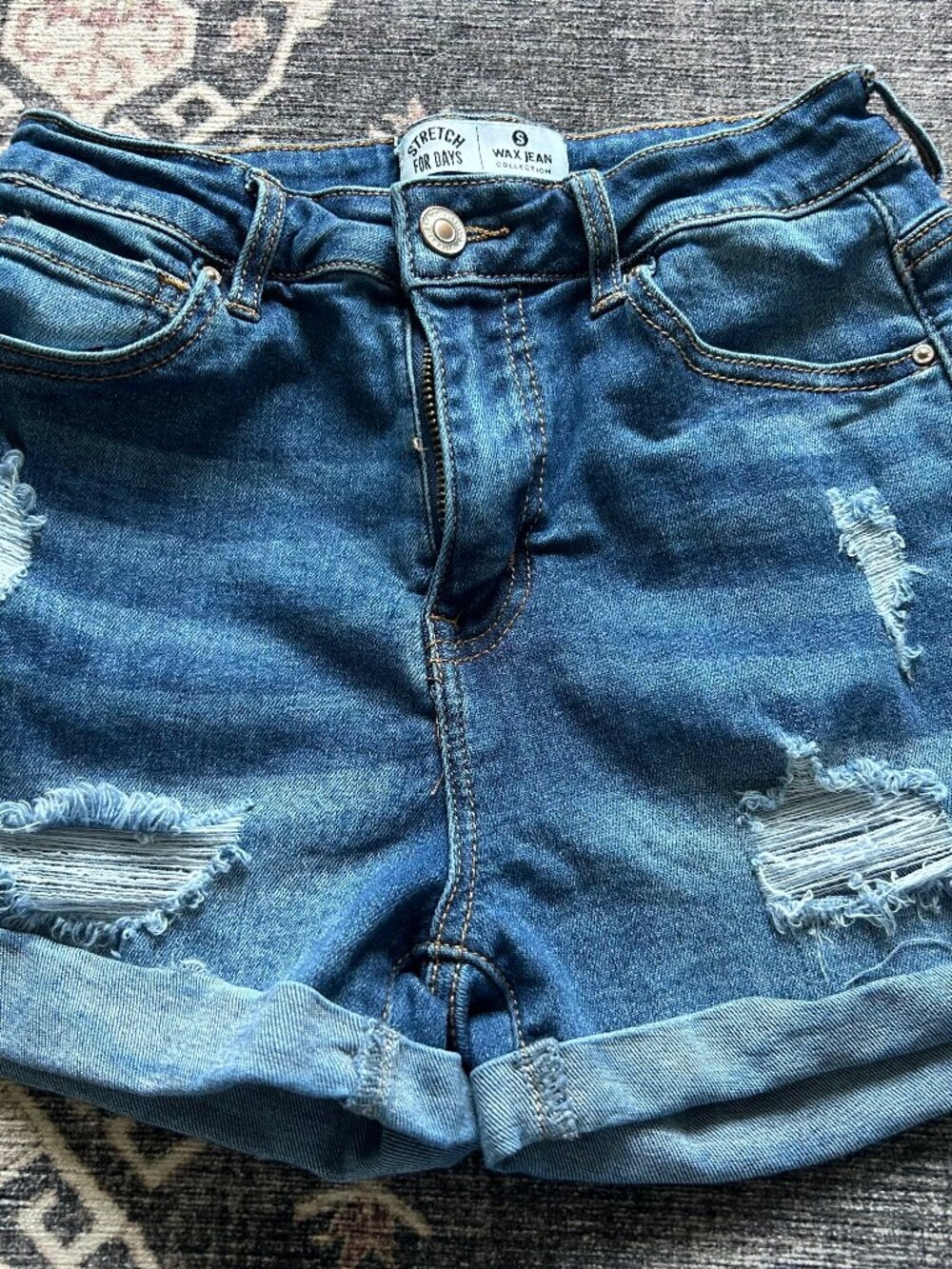 Wax Jean Stretch for Days Jean Shorts Size S EUC